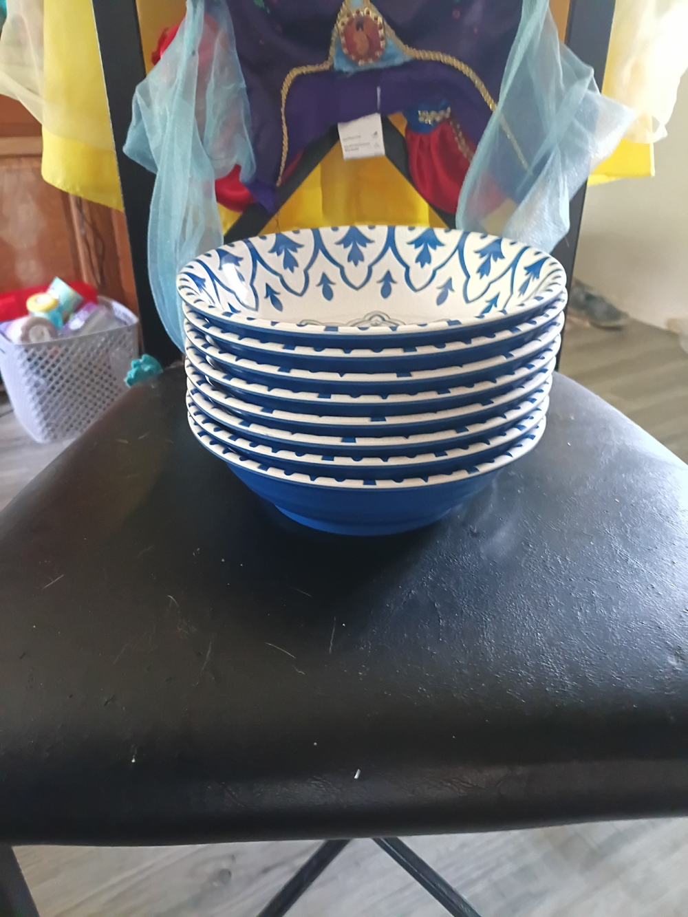 Blue and White Decorative Ceramic Bowl Set (Never Been Used)